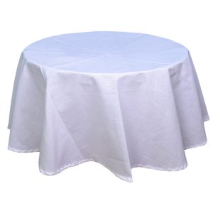 Mantel Redondo Blanco