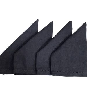 Set 4 Servilletas Tela Gris